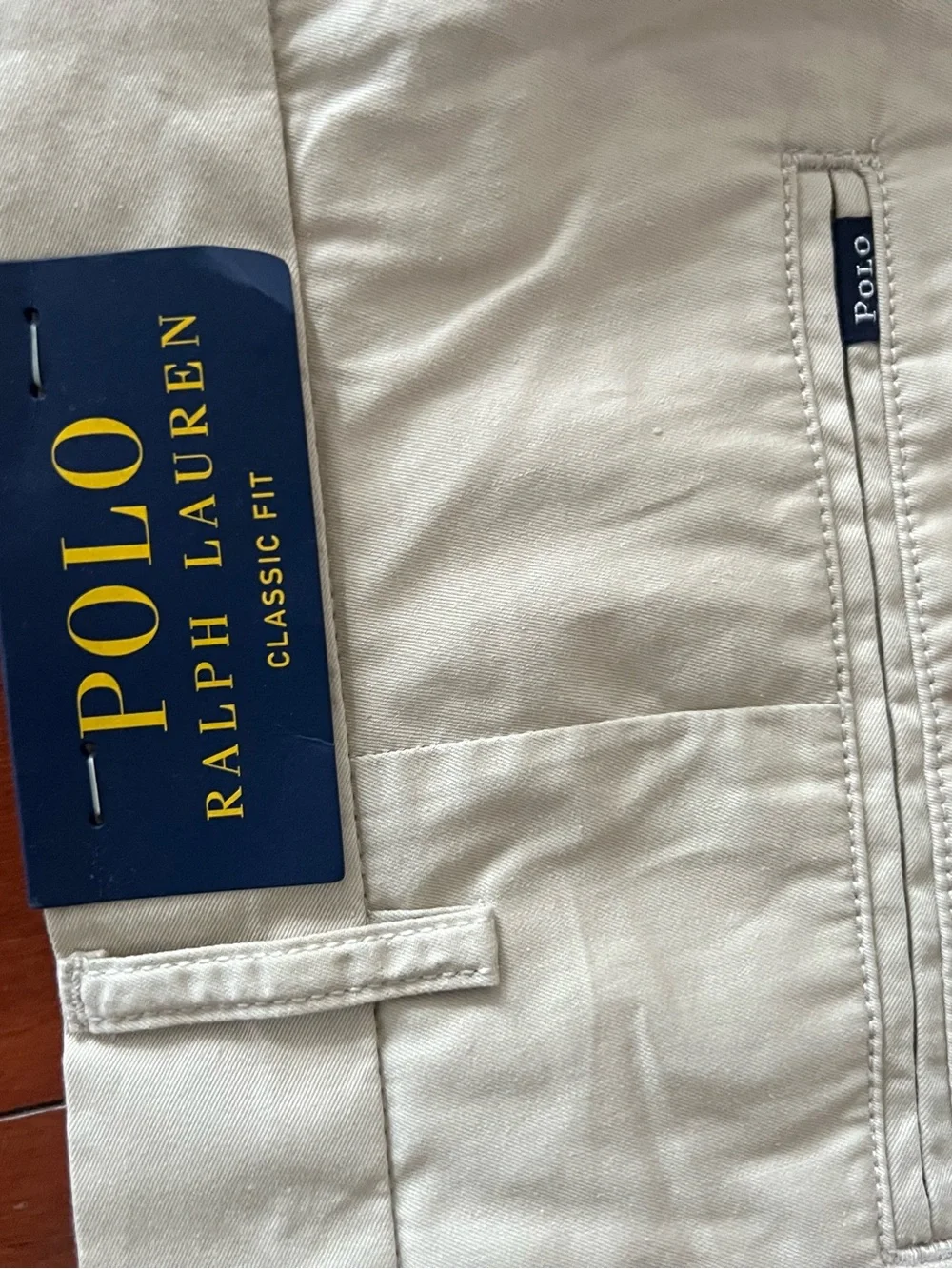 Ralph Lauren Khaki Flat-Front Chino Shorts NWT